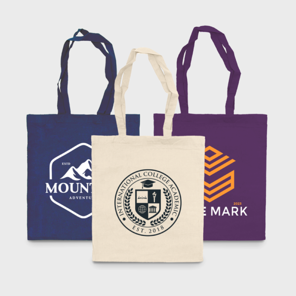 Bolsas de algodón de asa larga