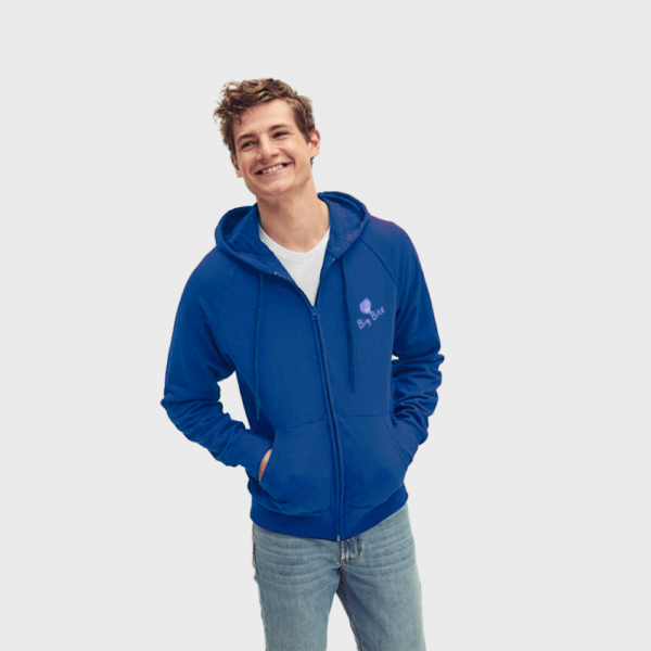 Sudadera ligera con cremallera