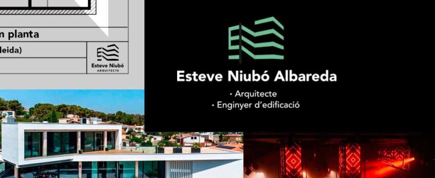Esteve Niubó Arquitecto Diseño Gráfico de Logotipo
