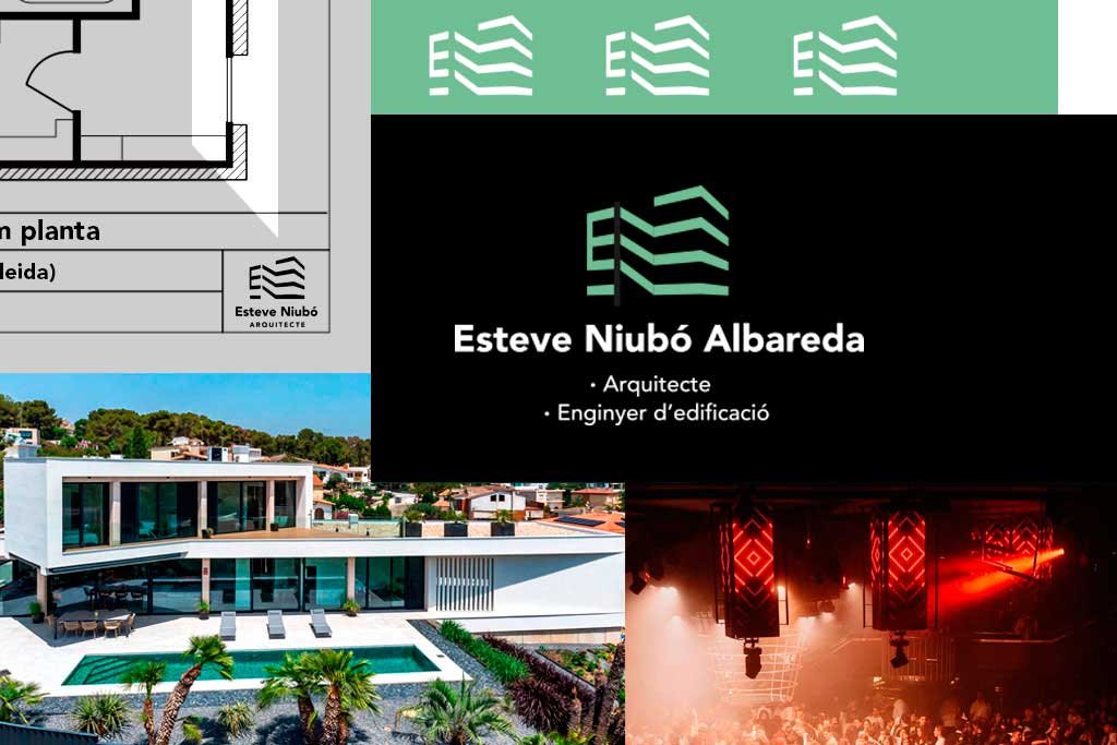 Esteve Niubó Arquitecto Diseño Gráfico de Logotipo