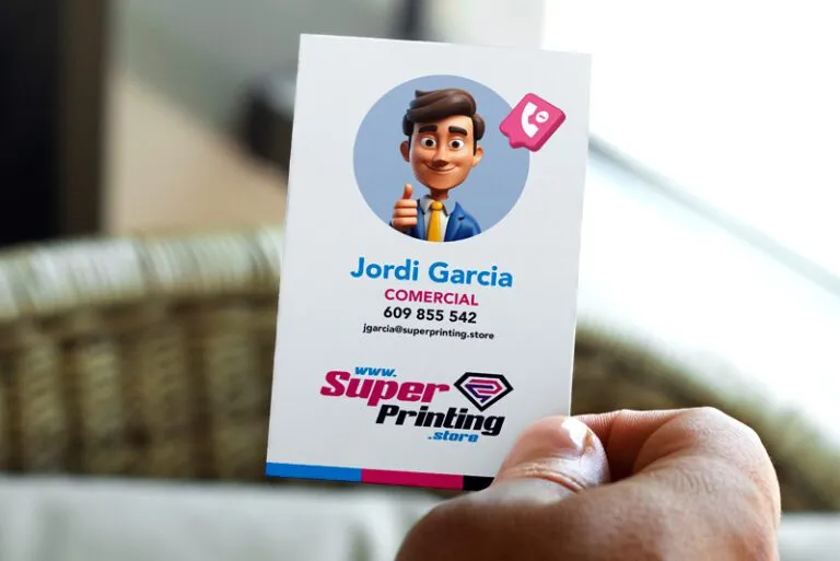 Ejemplo de tarjetas de visita con tu avatar, ideal para Tiktokers, Instagramers, Influencers, Youtuber's...