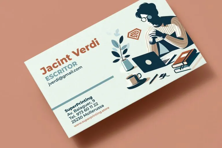 Ejemplo de tarjeta de visita con ilustración