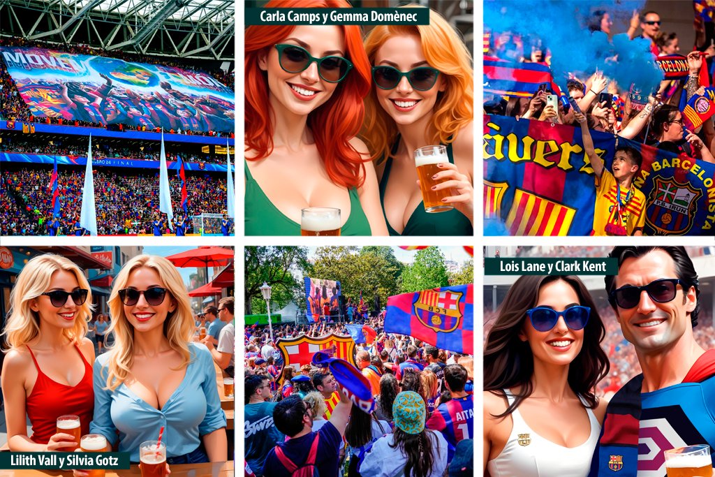 Una parte del equipo de SuperPrinting, se dirigió a Bilbao para presenciar la final de la Liga de Champions femenina, Barça Femenino - Olympique de Lion 2 Sábado 25 de mayo viaje a Bilbao de parte del Equipo de SuperPrinting al final de la Champions Femenino