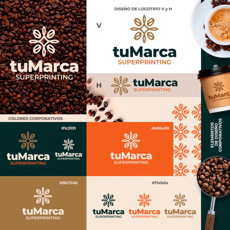 Pack Diseño de Logotipo Profesional Online + Manual de Imagen Corporativa 2 Ejemplo de diseño de logotipo profesional con manual de uso, colores corporativos, etc...
