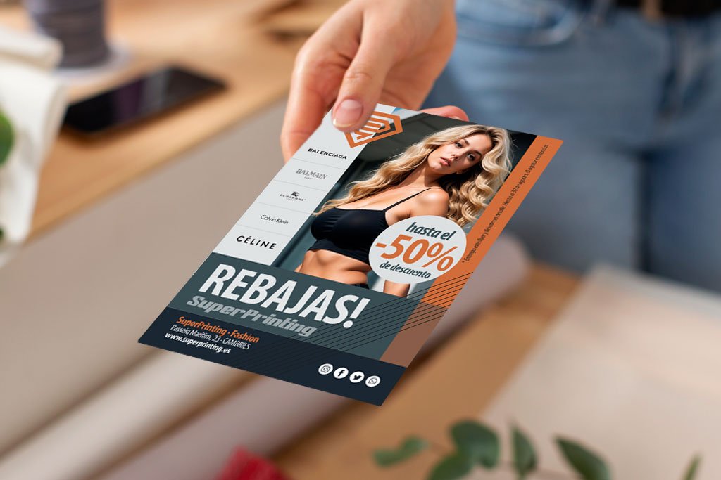 ¿Qué debe incluir un flyer eficaz para tiendas de moda? 2 Ejemplo de flyer eficaz promocional para tiendas de moda