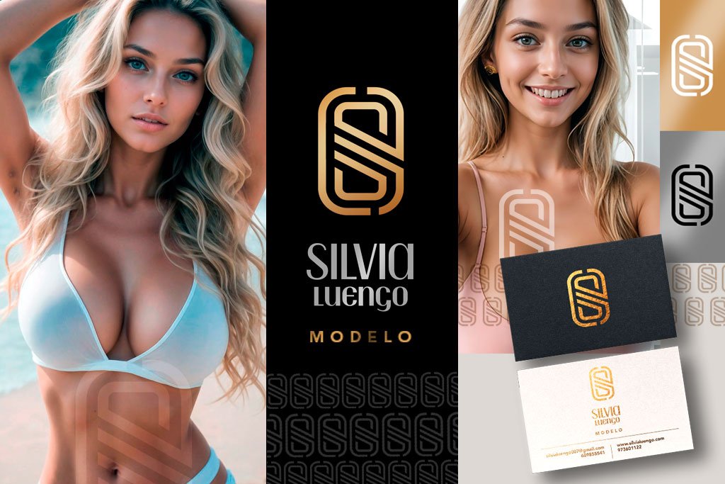 Ideas de logotipos para marca personal: Ejemplo de Silvia Luengo - Modelo 2 Ideas de logotipos para marca personal, ejemplo del de Silvia Luengo - Modelo