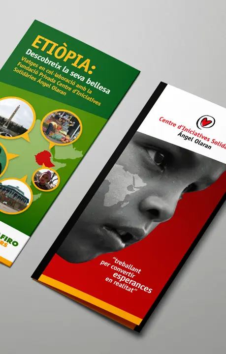 Diseño de folletos para ONG