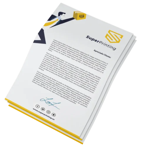Imprimir papel de carta, oficina y empresa en SuperPrinting imprenta online