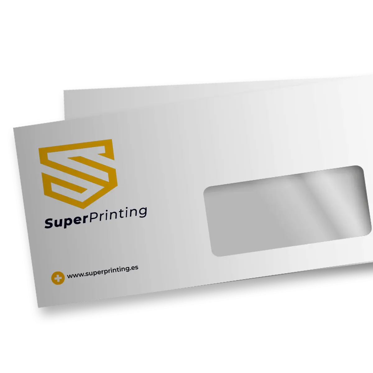 Imprimir sobres con ventanilla personalizados online en SuperPrinting