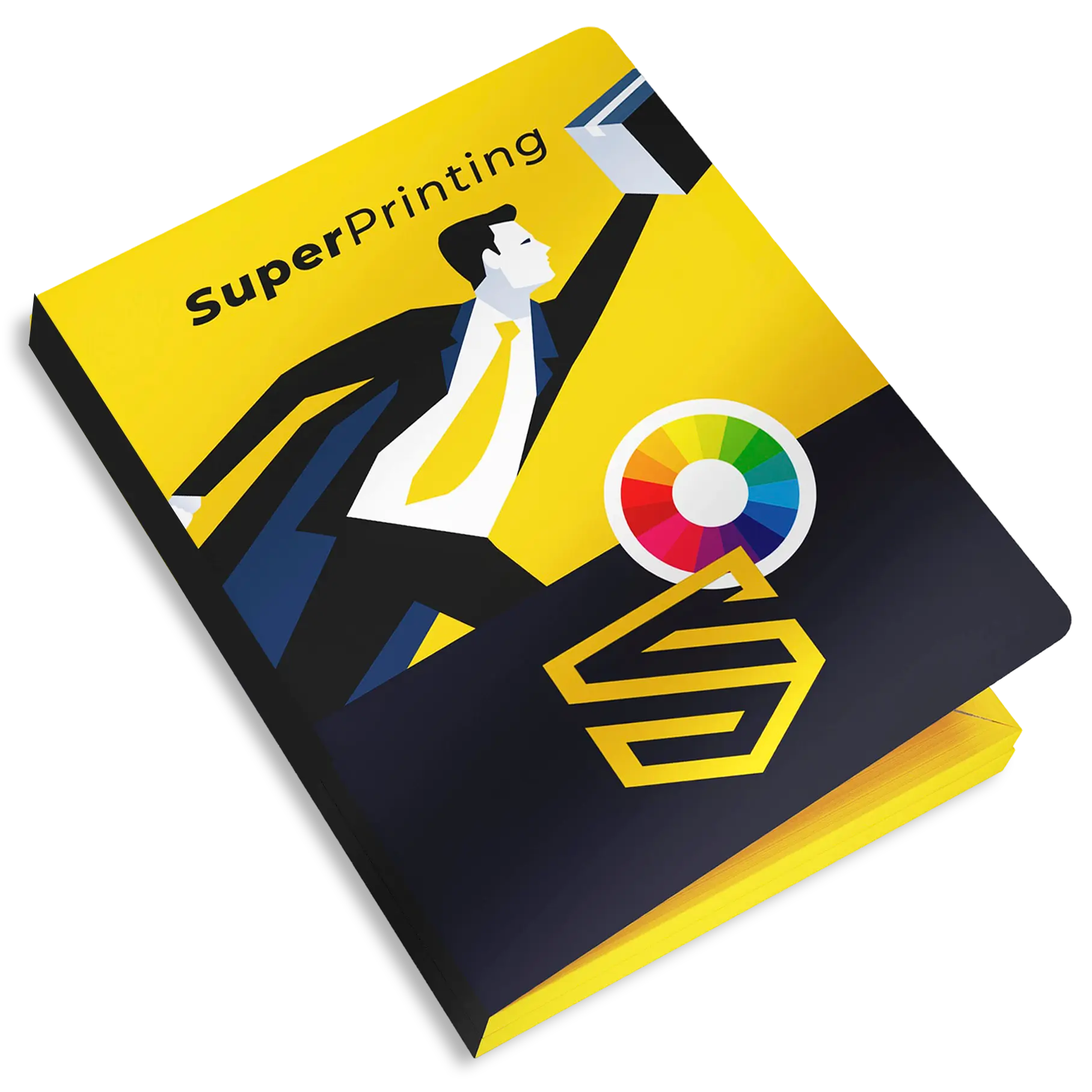 Imprimir carpetas corporativas con solapa encolada en SuperPrinting imprenta online