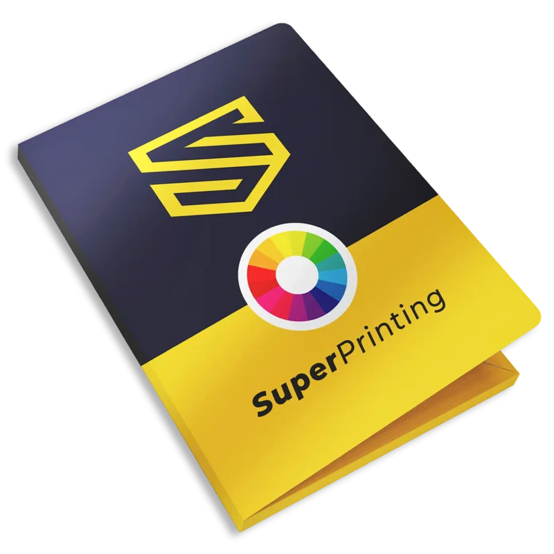 Imprimir carpetas de presentación con solapa en SuperPrinting imprenta online
