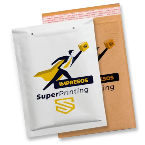 Imprimir sobres acolchados con burbujas o papel kraft en nido de abeja, para envíos delicados