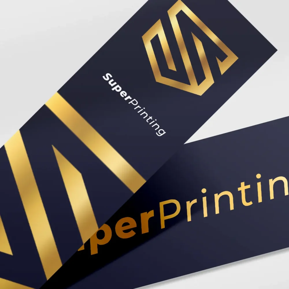 Detalle de marcapáginas premium de SuperPrinting