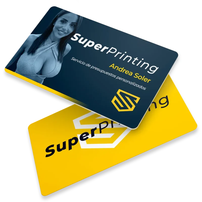 Imprimir tarjetas de visita en plástico PVC en SuperPrinting imprenta online