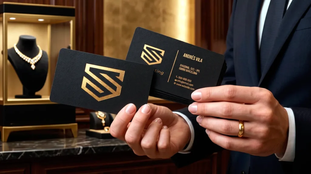 Tarjetas de visita premium con acabados elegantes y exclusivos en SuperPrinting