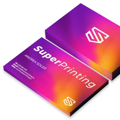 Tarjetas profesionales personalizadas, diseño e impresión en SuperPrinting