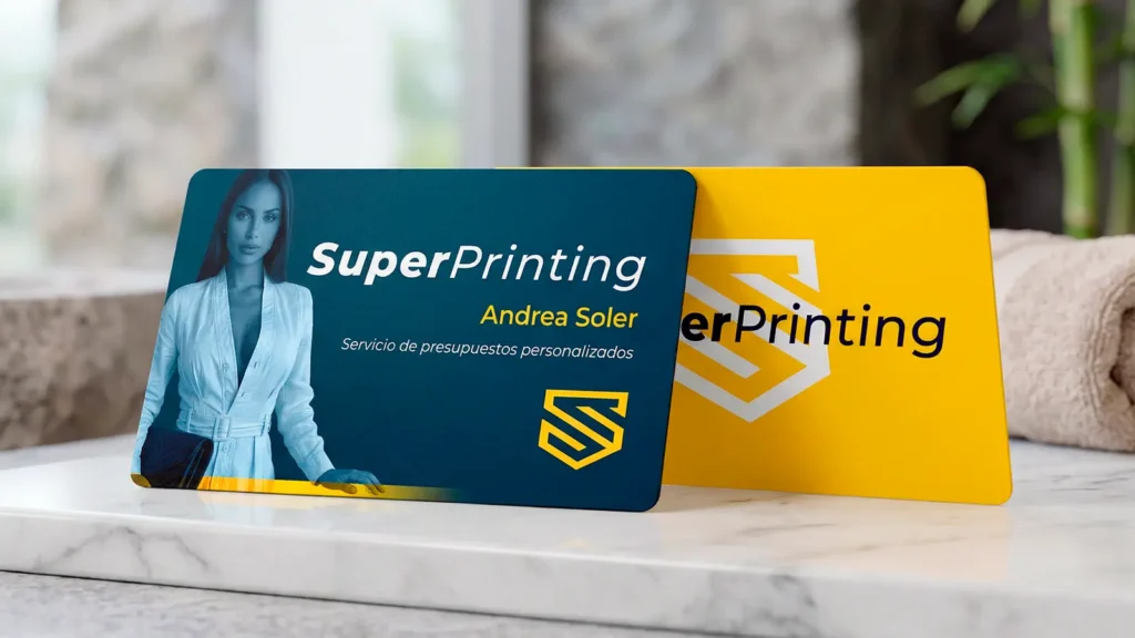 Tarjetas de visita en PVC resistentes y duraderas