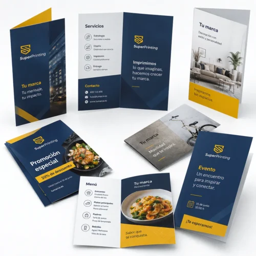dipticos-publicitarios-personalizados-superprinting Dípticos publicitarios personalizados impresos con un pliegue para empresas y comercios