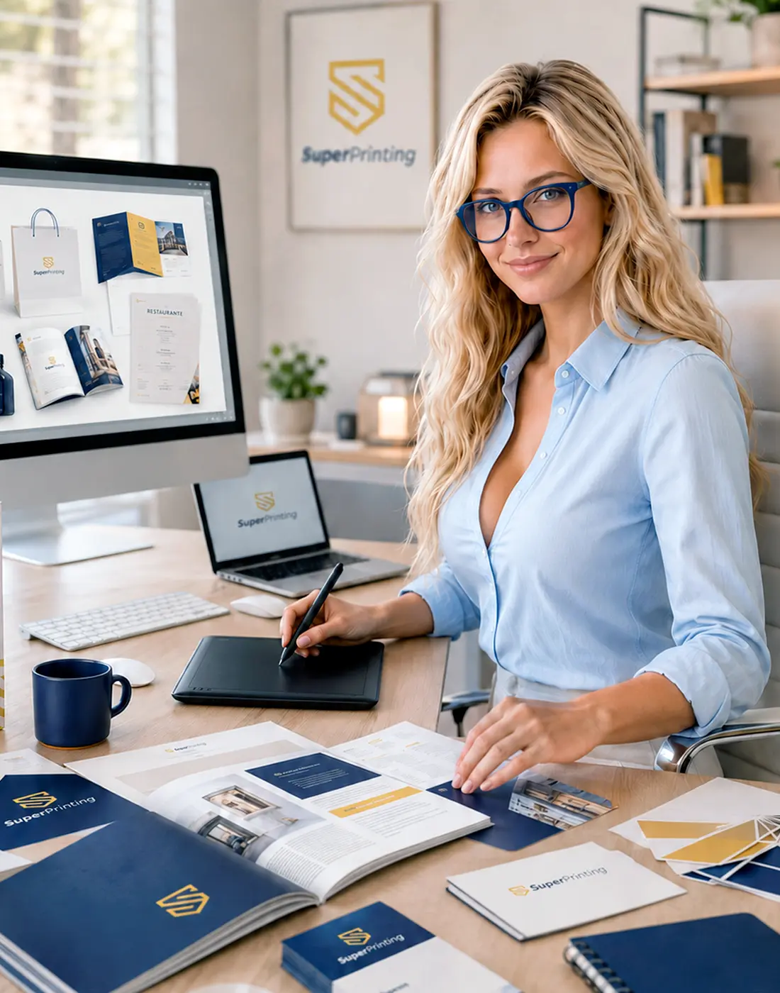 ¿Quiénes somos? SuperPrinting - Impresión profesional online 6 Diseño gráfico online profesional para empresas en SuperPrinting