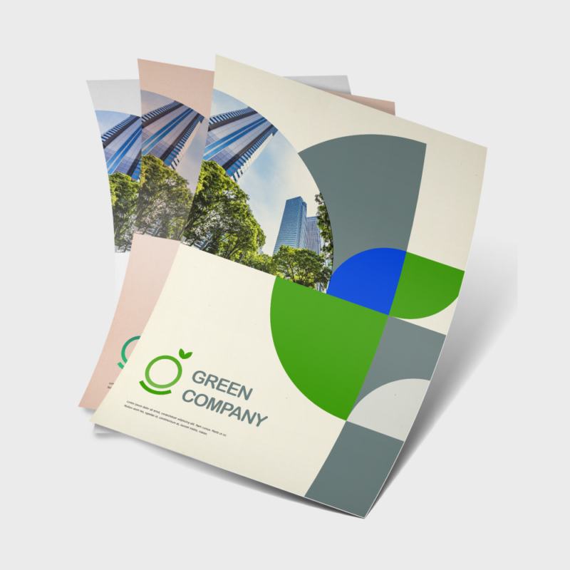 Flyers publicitarios en papel reciclado