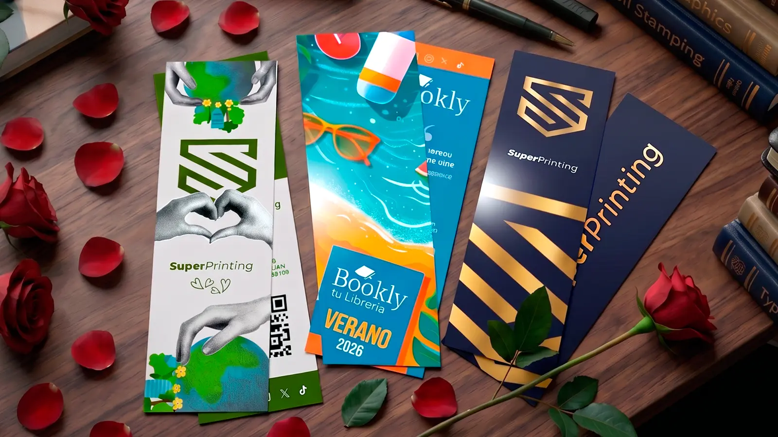 Ideas de puntos de libro originales personalizados para promocionar una marca