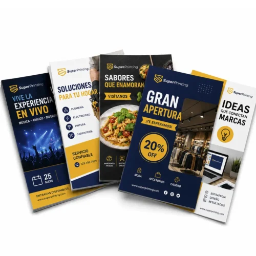 Imprimir flyers online en SuperPrinting