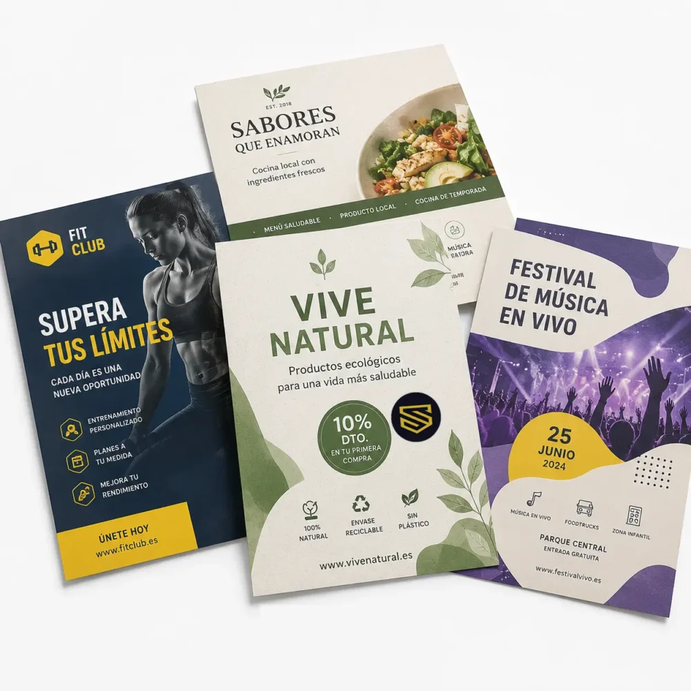 Imprimir flyers en papel reciclado en SuperPrinting