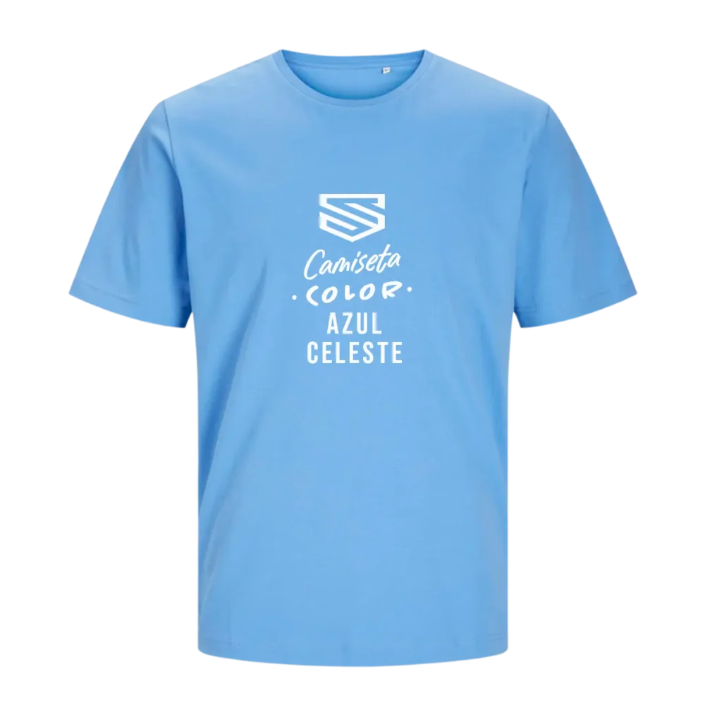 Camiseta Jack & Jones azul celeste personalizada en SuperPrinting impresión online