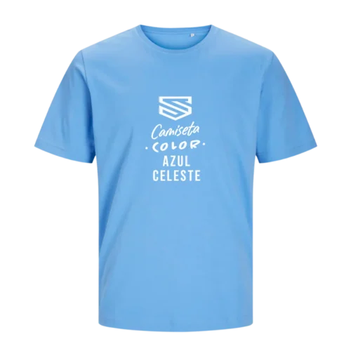 Camiseta Jack & Jones azul celeste personalizada en SuperPrinting impresión online