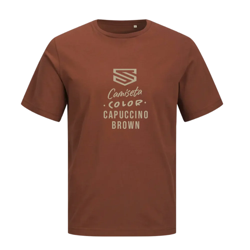 Camiseta Jack & Jones color capuccino brown personalizada en SuperPrinting impresión online