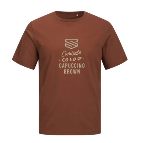 Camiseta Jack & Jones color capuccino brown personalizada en SuperPrinting impresión online