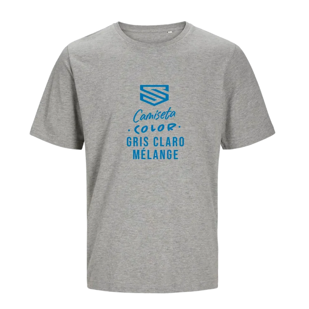 Camiseta Jack & Jones color gris claro mélange personalizada en SuperPrinting impresión online
