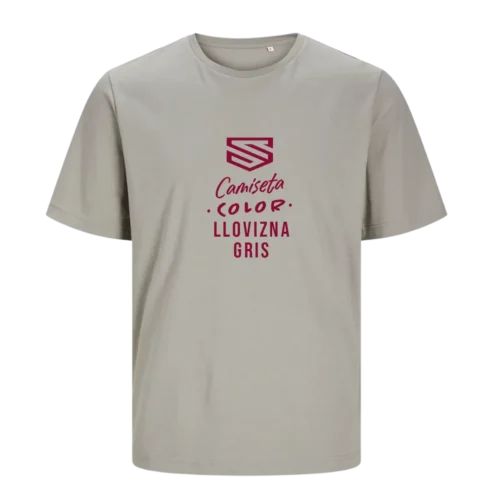 Camiseta Jack & Jones color llovizna gris personalizada en SuperPrinting impresión online