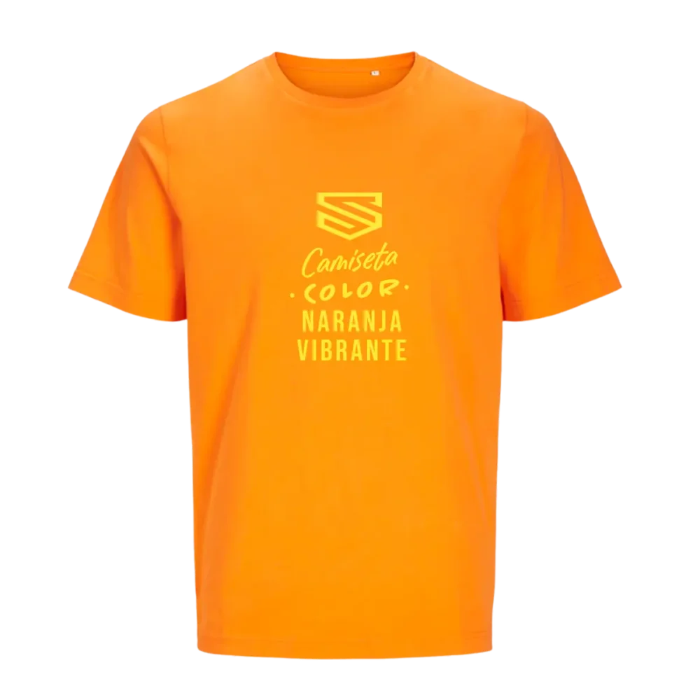 Camiseta Jack & Jones naranja vibrante personalizada en SuperPrinting impresión online