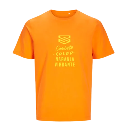Camiseta Jack & Jones naranja vibrante personalizada en SuperPrinting impresión online