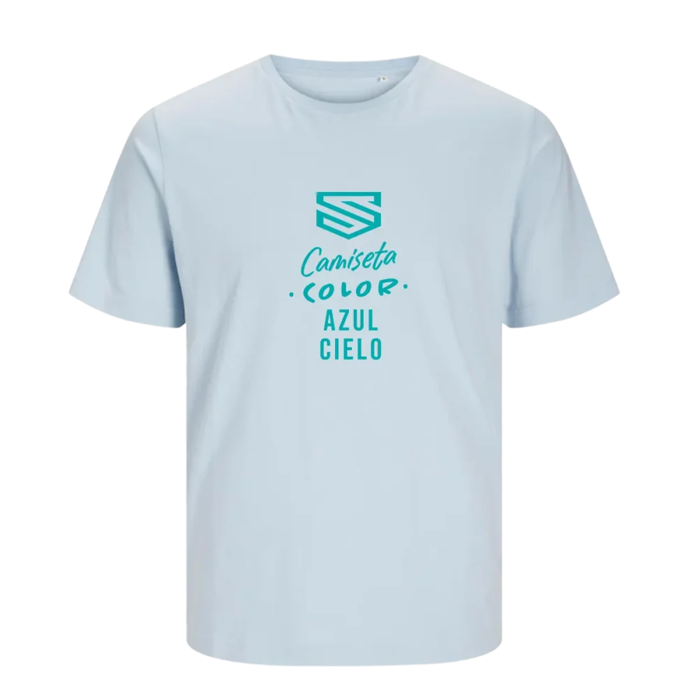 Camiseta Jack & Jones azul cielo personalizada en SuperPrinting impresión online