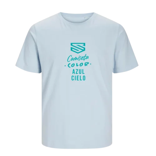 Camiseta Jack & Jones azul cielo personalizada en SuperPrinting impresión online