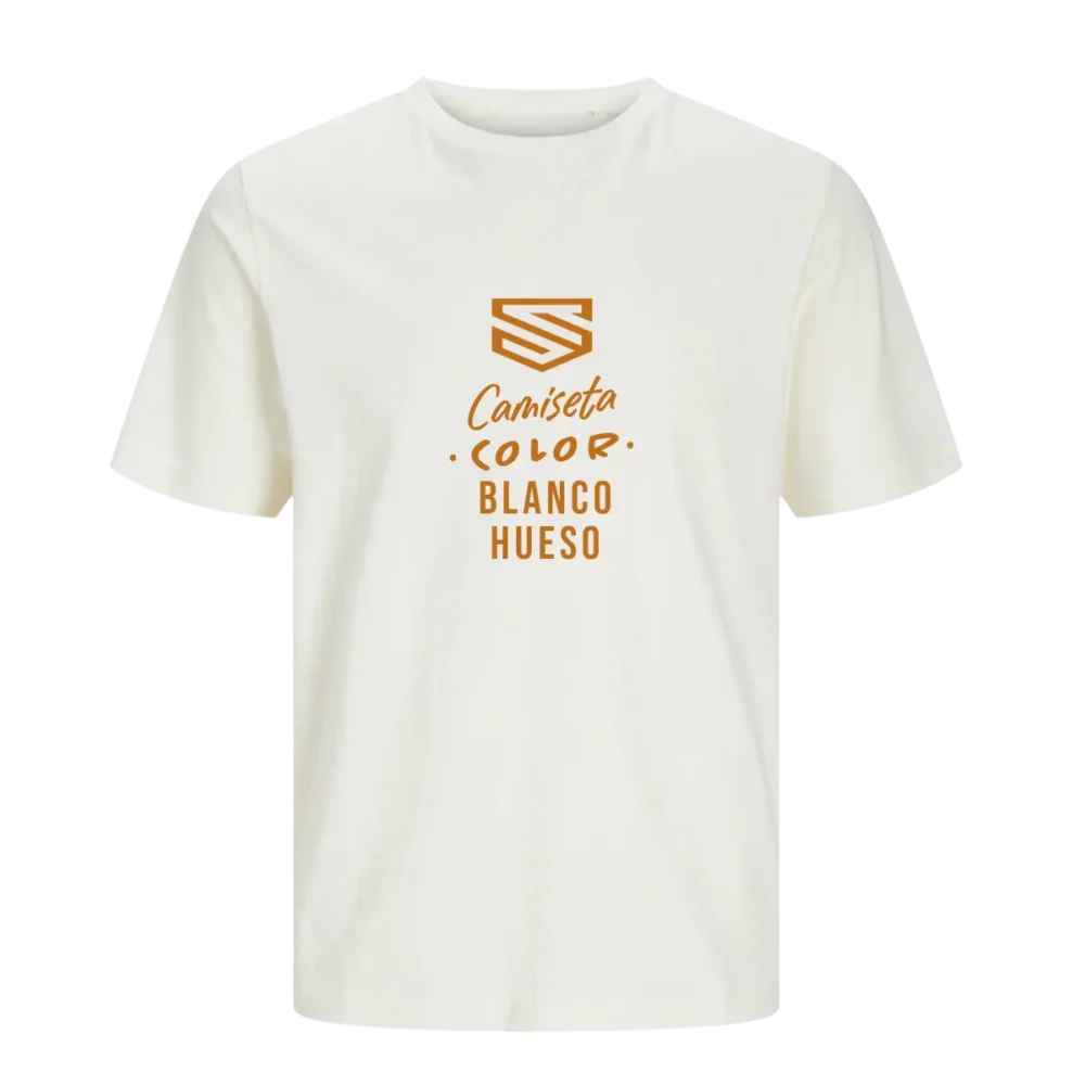 Camiseta Jack & Jones blanca hueso personalizada en SuperPrinting impresión online