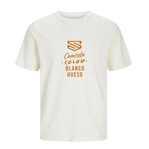 Camiseta Jack & Jones blanca hueso personalizada en SuperPrinting impresión online