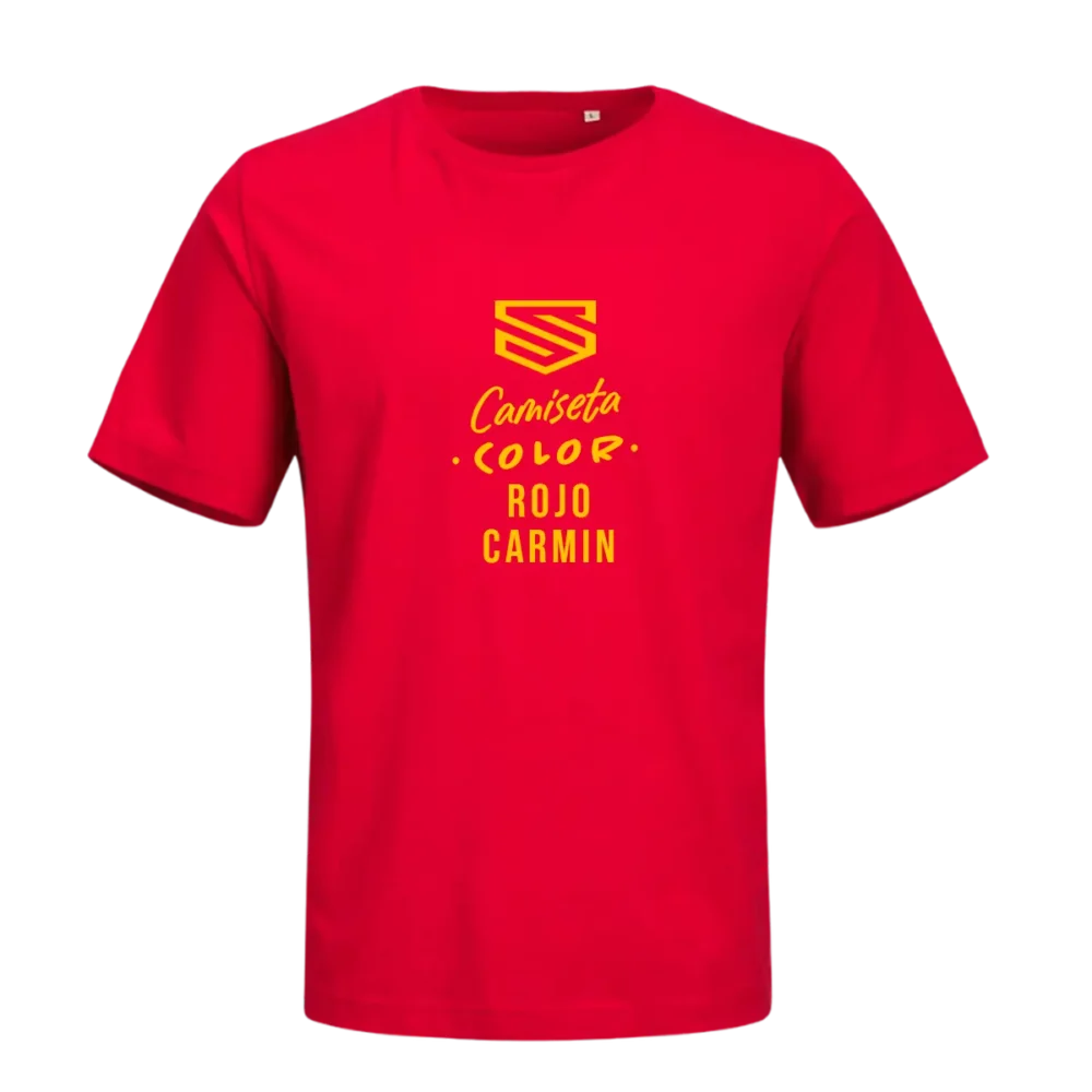 Camiseta Jack & Jones roja carmín personalizada en SuperPrinting impresión online