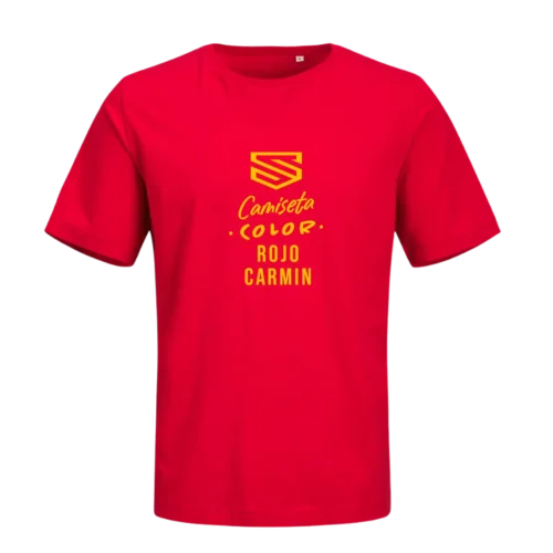 Camiseta Jack & Jones roja carmín personalizada en SuperPrinting impresión online