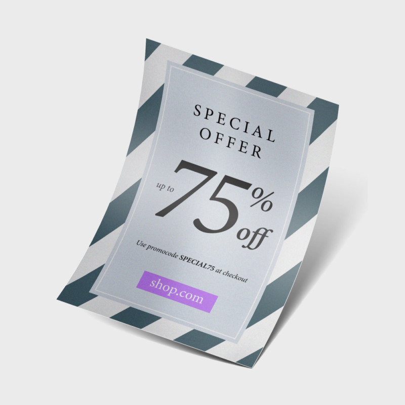 Flyers publicitarios en papeles especiales
