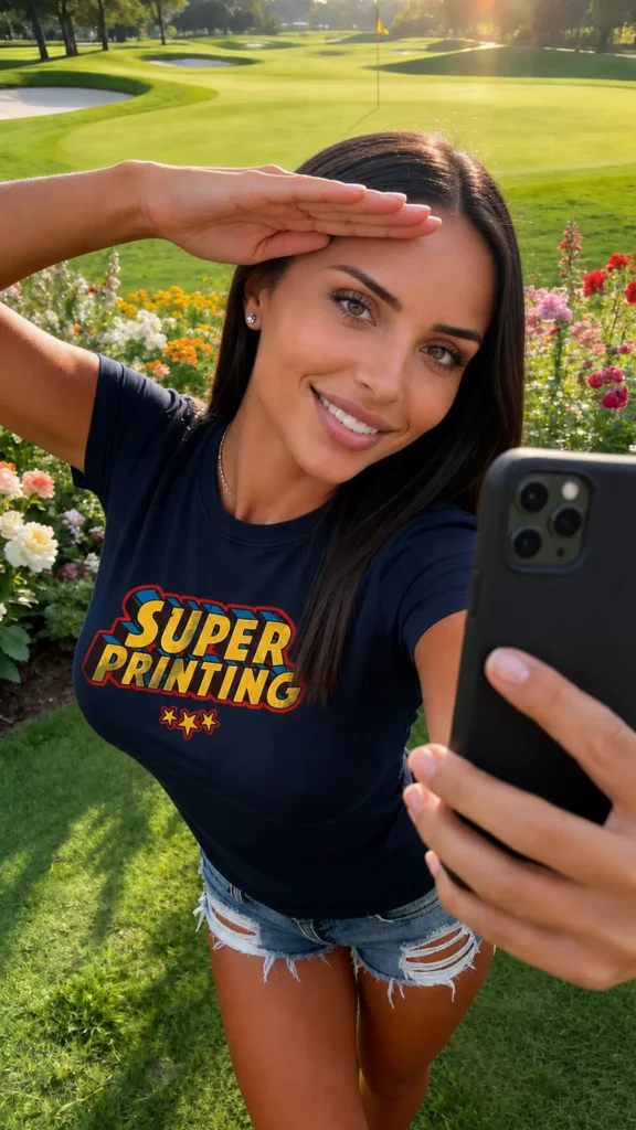 Ropa Jack and Jones personalizada: un shooting, un yate y un helado por los suelos 9 Andrea Soler hace un video selfie con una camiseta estampada personalizada de Jack and Jones