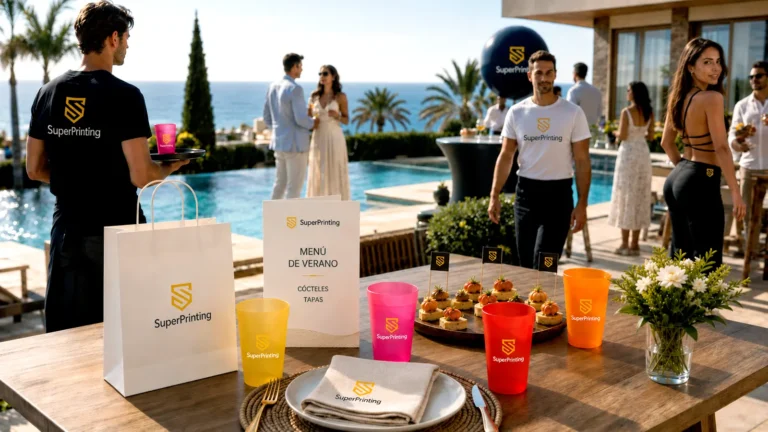 Artículos promocionales de verano para destacar una marca en un evento es verano