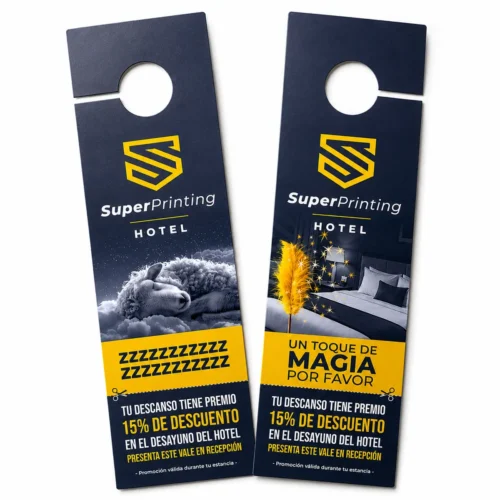 colgadores-de-puerta-para-hotel-personalizados Colgadores de puerta para hotel personalizados