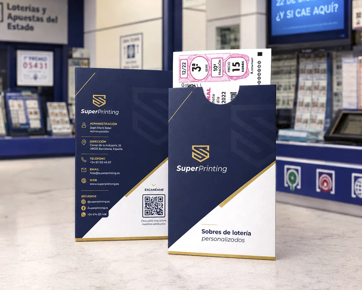Diseño gráfico e imprenta para administraciones de lotería 1 Imprenta para administraciones de loterías SuperPrinting