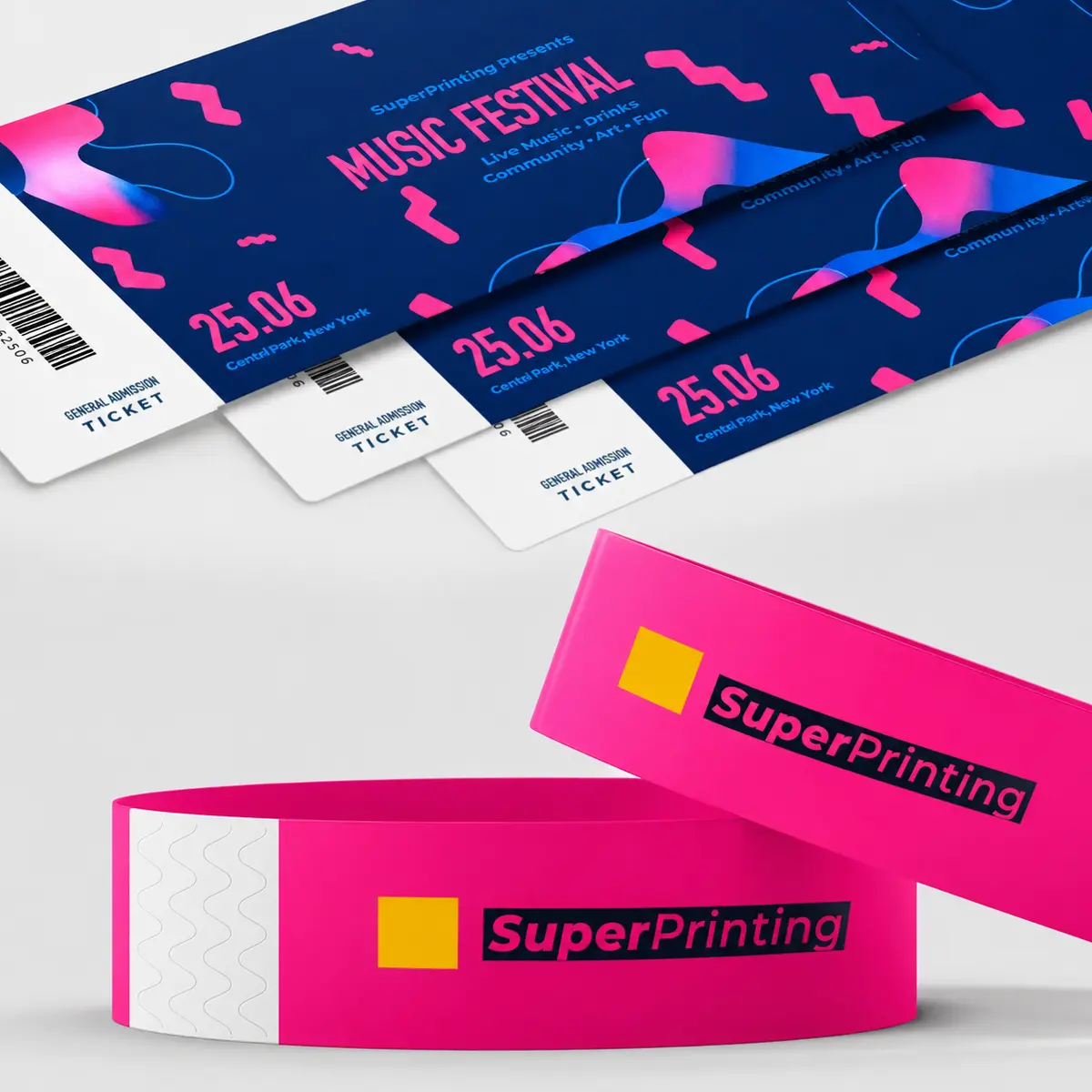 Diseño gráfico e imprenta para restaurantes y hostelería 7 entradas tickets pulseras