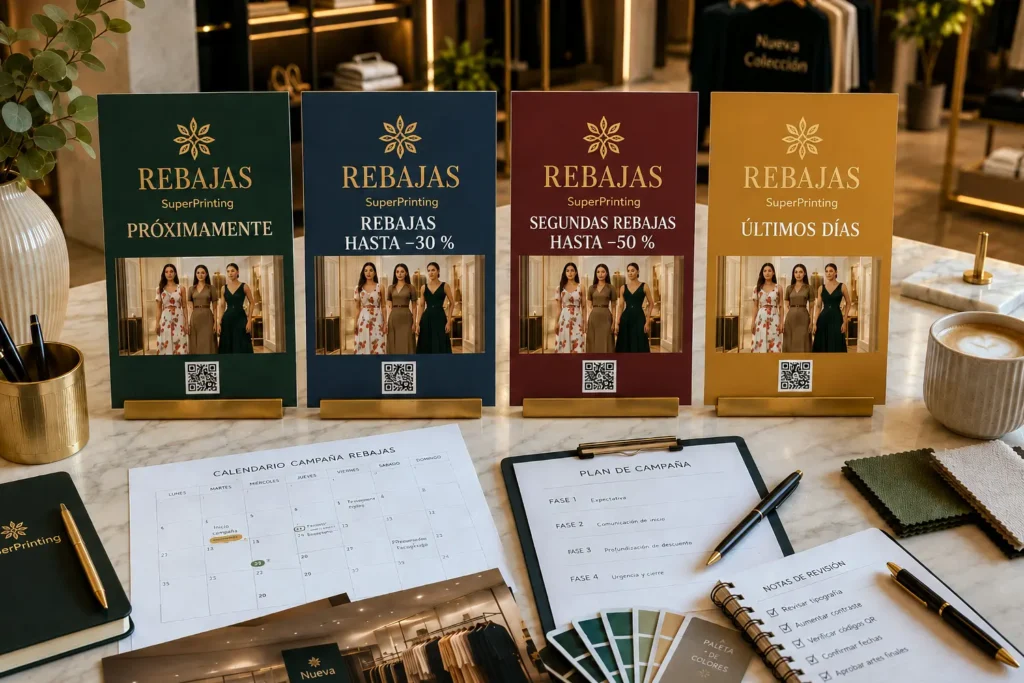 Fases de una campaña de rebajas desde la presentación hasta los últimos días