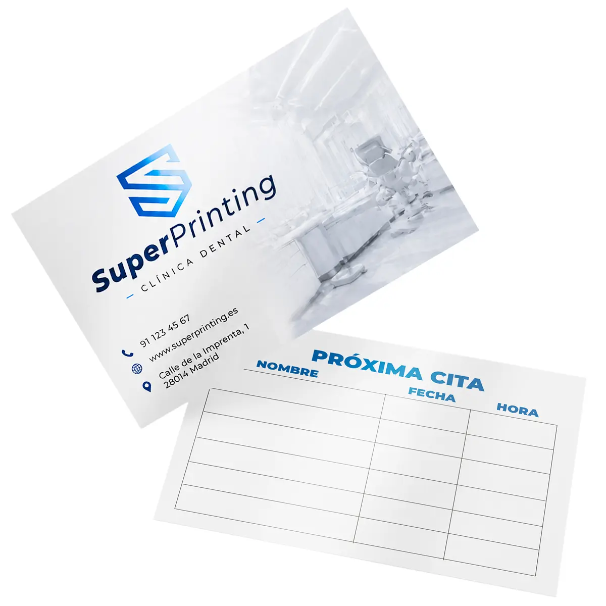 Imprimir tarjetas para citas personalizadas en SuperPrinting