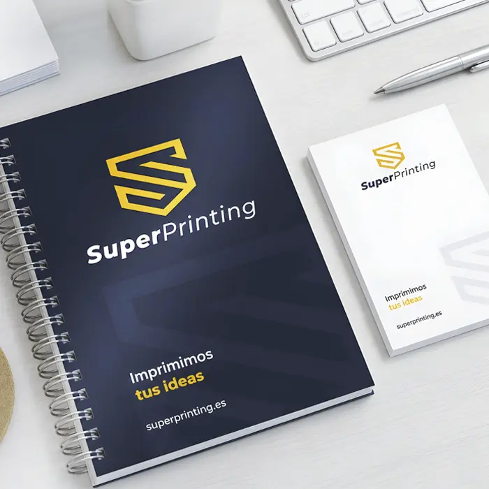 Libretas con espiral y bloc de notas personalizados en SuperPrinting